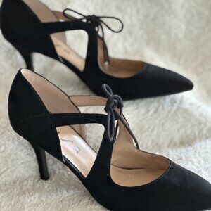 Unisa Black Suede-Like 3" Heels. Never worn!